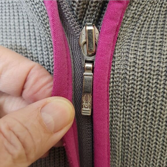 Spyder women's full-zip hooded sweater fleece-lined jacket Size LG - Picture 6 of 12